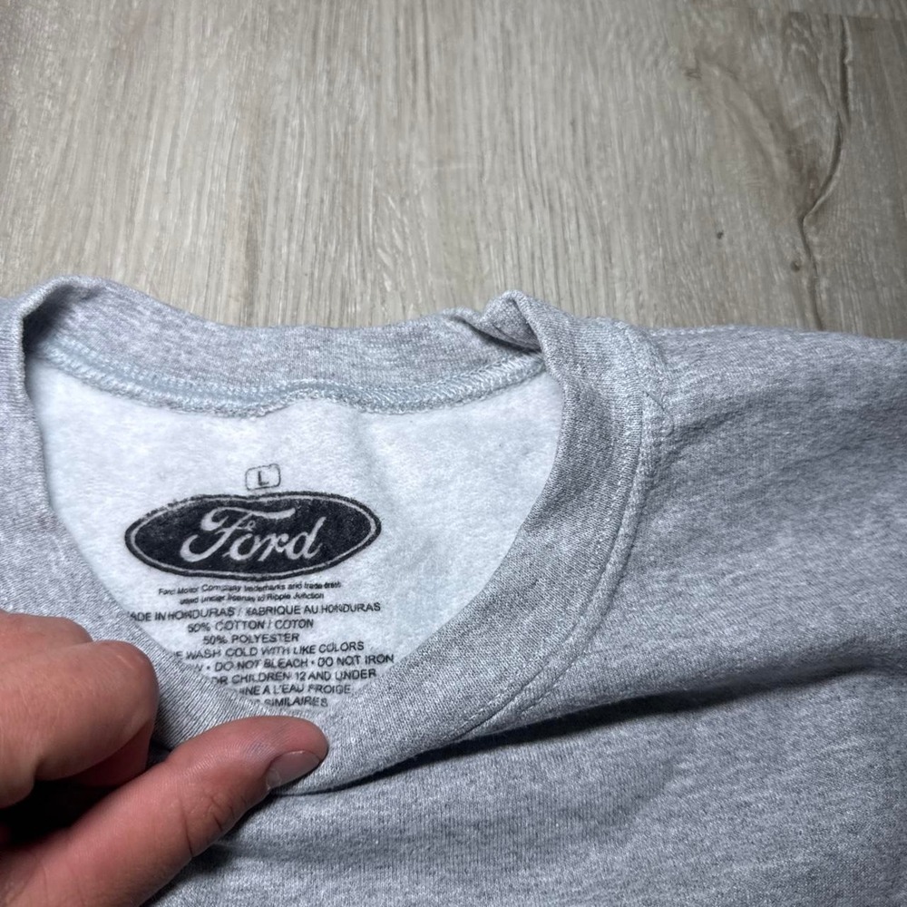 Gray Ford Bronco crewneck sweatshirt with white Ford Bronco graphic - Picture 2 of 3